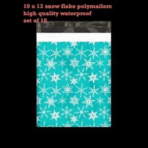 SNOWFLAKE POLYMAILERS 10 X 13 NEW